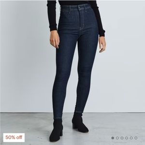 Women’s Everlane Way-High Clean Front Skinny Jean - Dark Indigo - 31